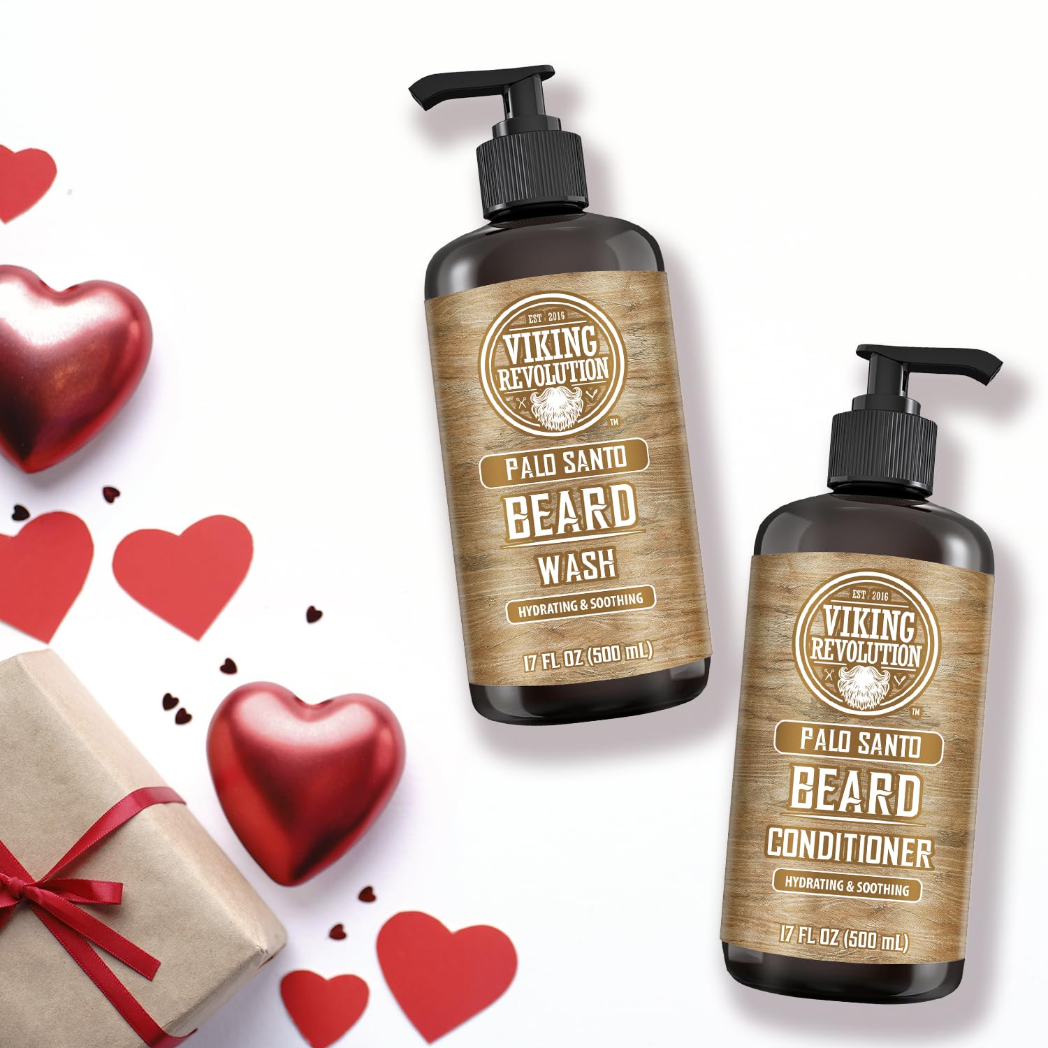 Viking Revolution argan oil bottle emphasizing shine and frizz control