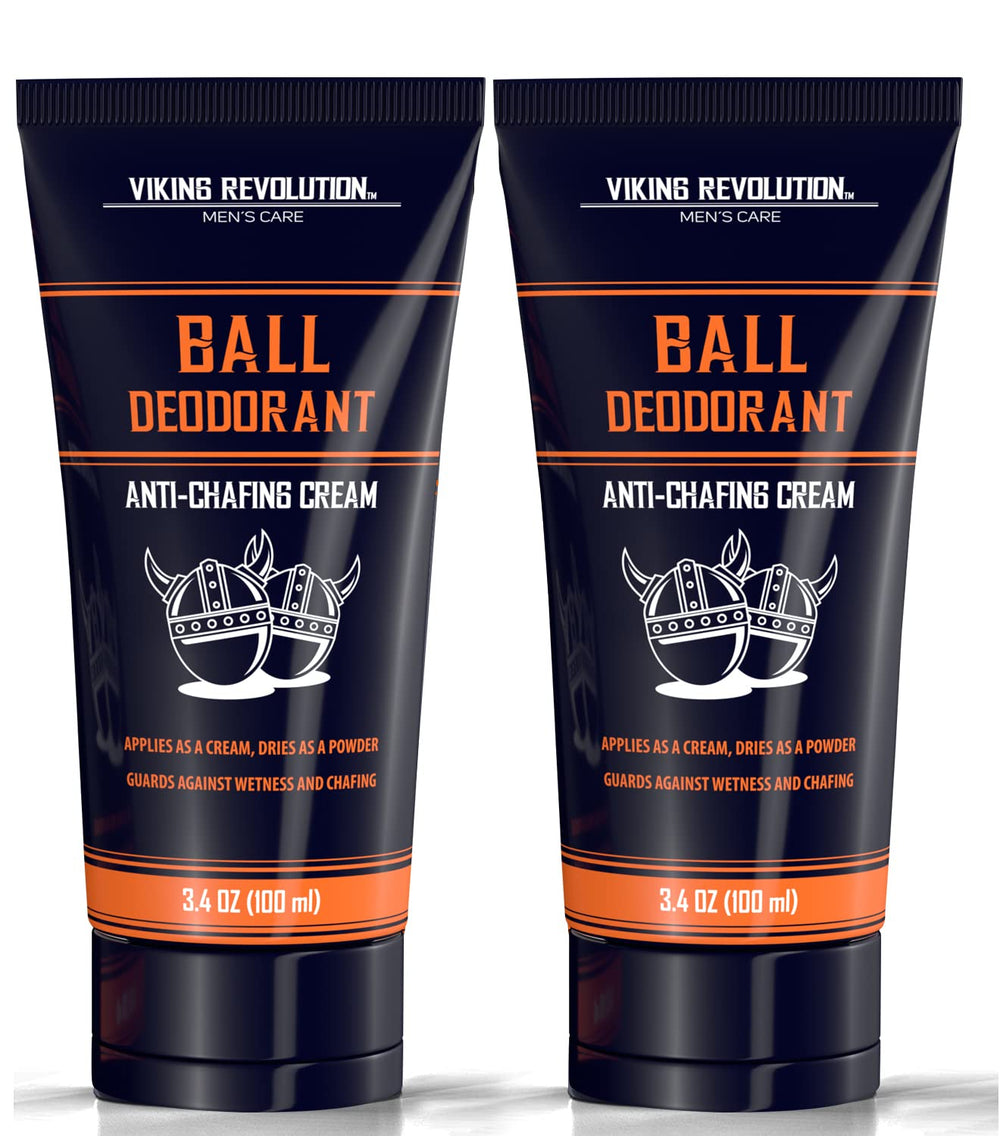 Viking Revolution balls deodorant 2 pack display emphasizes value and convenience
