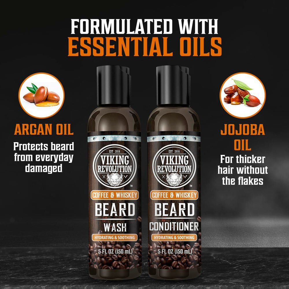 Viking Revolution Beard Balm tube controls frizz and nourishes skin.
