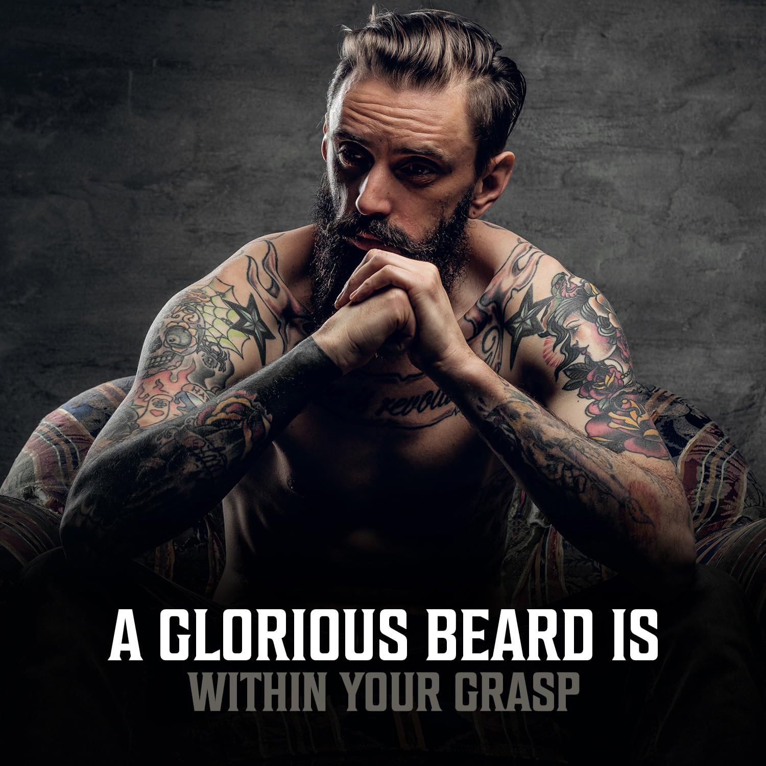 Viking Revolution beard care routine image suggesting daily grooming ritual.