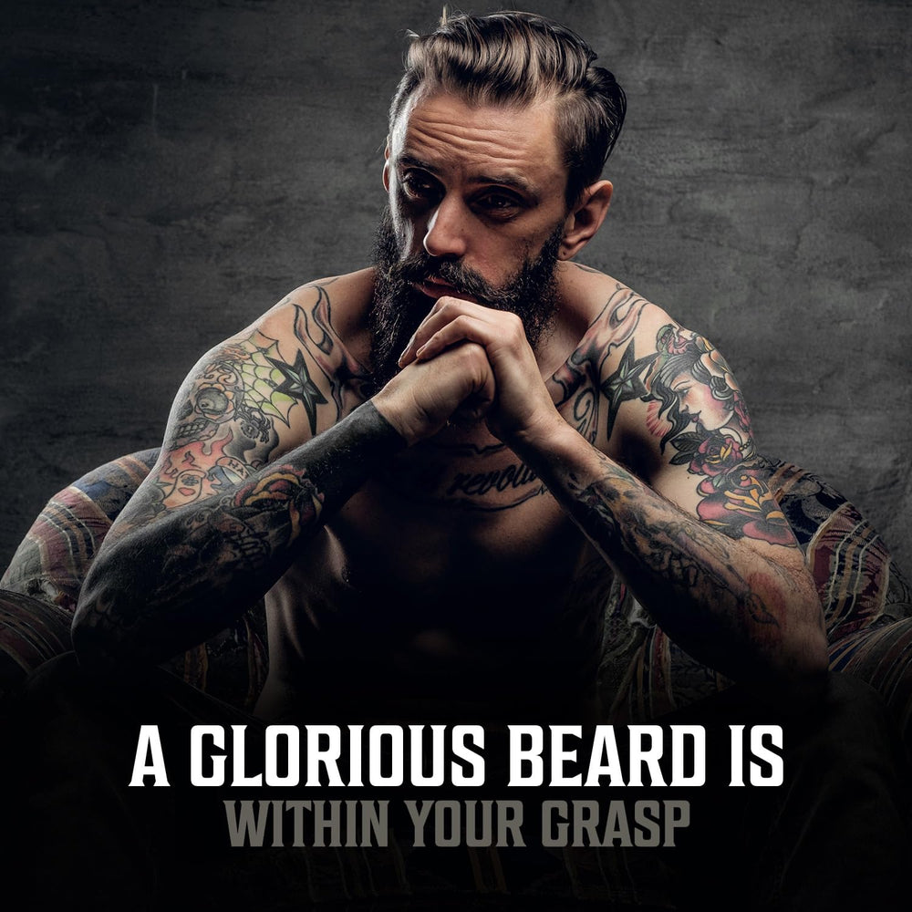 Viking Revolution beard care routine image suggesting daily grooming ritual.