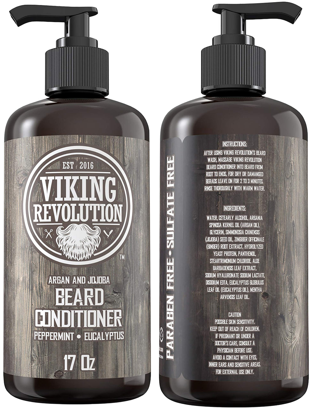 Viking Revolution conditioner after-use shine on beard demonstrates smoother appearance