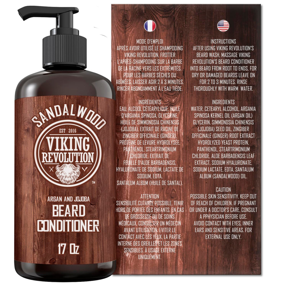 Viking Revolution packaging features a 17oz bottle for convenient grooming.