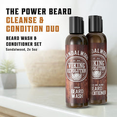 Viking Revolution beard conditioner sandalwood tube softens and manages beard texture
