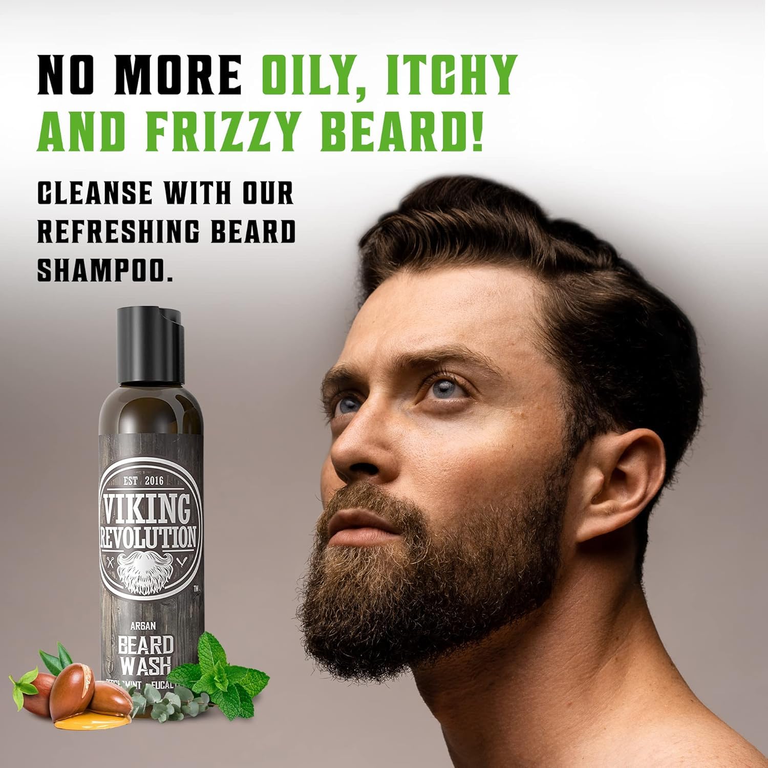 Viking Revolution beard conditioner tube delivers smooth, manageable beard texture
