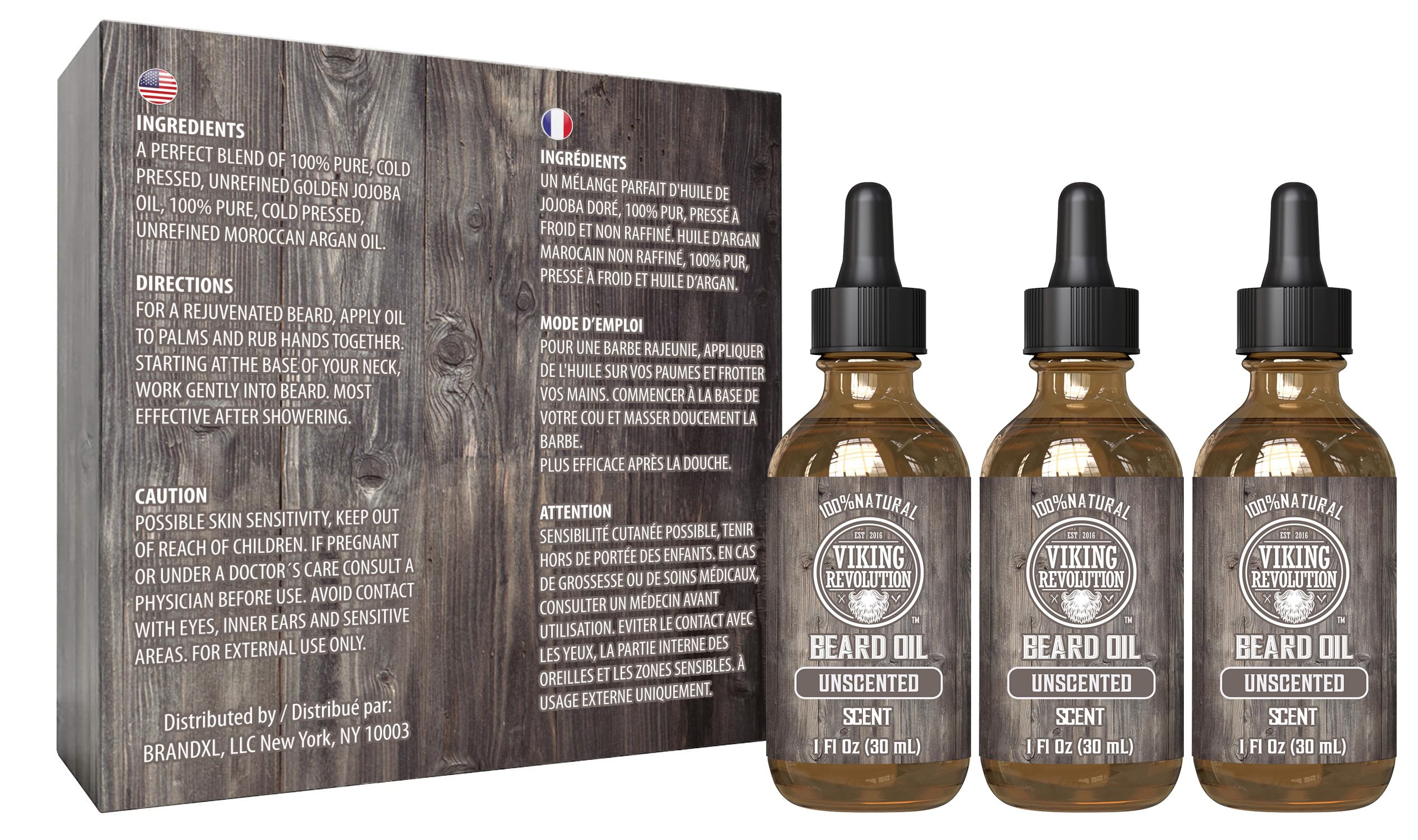 Viking Revolution unscented oil delivers a non-greasy feel