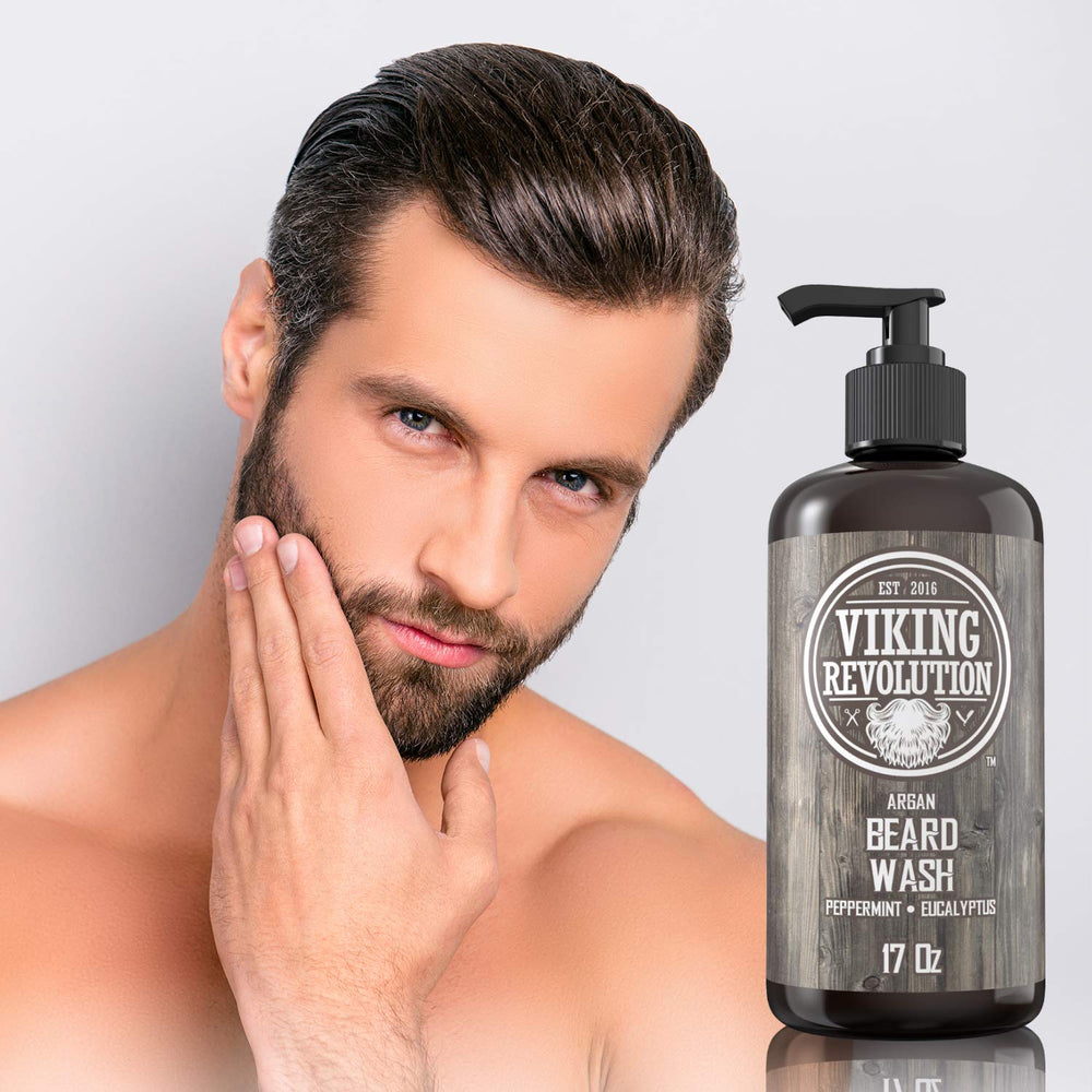 Viking Revolution 17 oz packaging supports daily grooming routine.