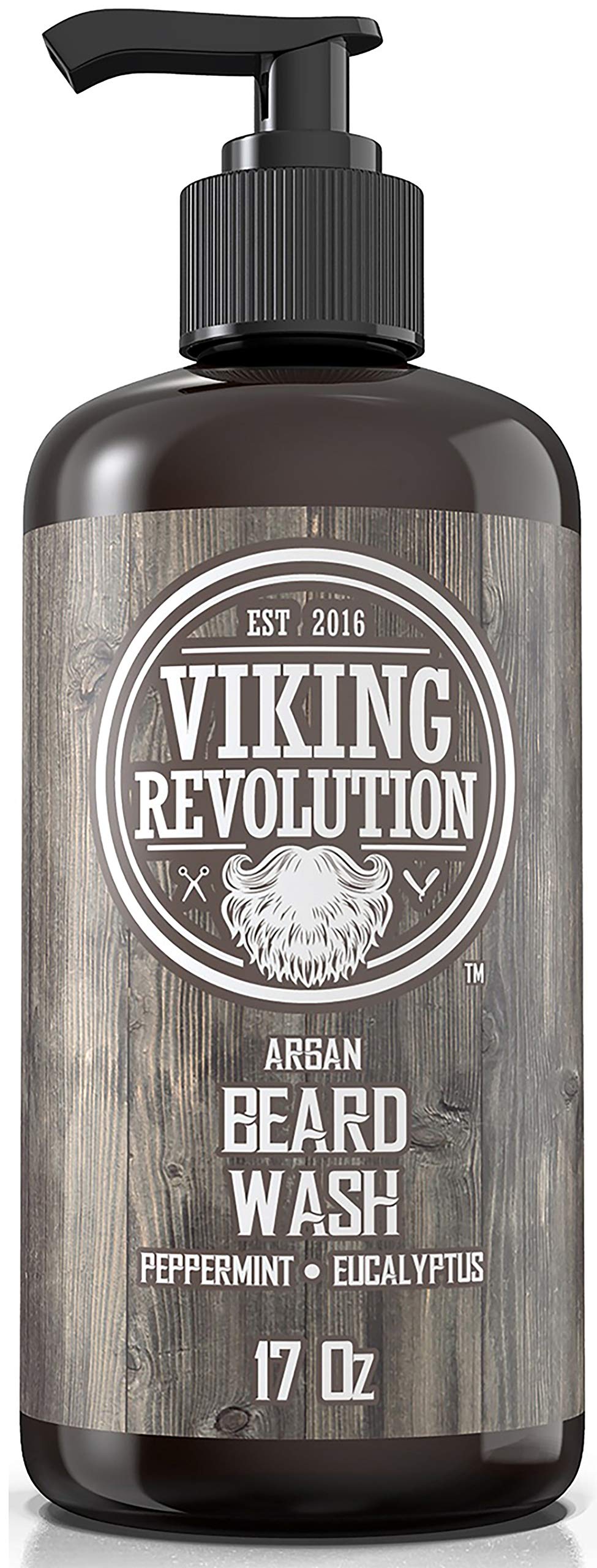 Viking Revolution Beard Wash with natural oil helps calm skin.