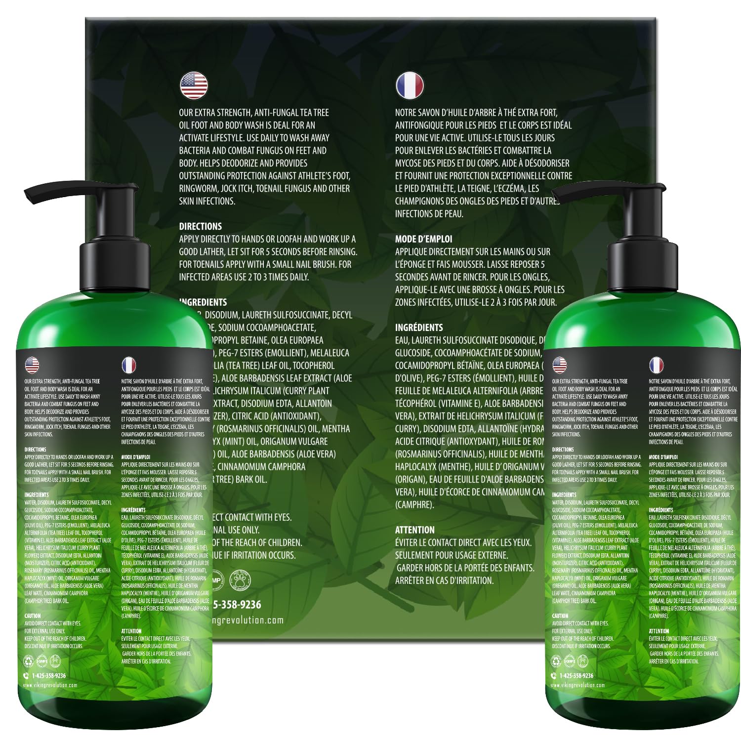 Viking Revolution body-odor-fresh scene highlights ease of use for reducing odors and itch relief.