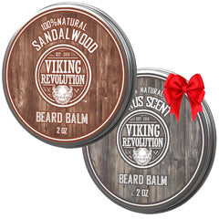 Viking Revolution beard balm tin delivering lasting softness and scent