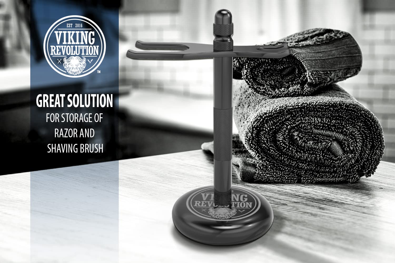 Viking Revolution compatibility with most razors and brushes ensures flexible setup