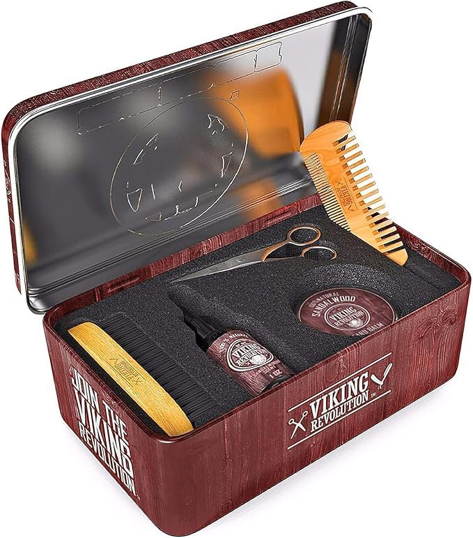 Viking Revolution double-sided pocket beard comb for knot-free grooming on the go.