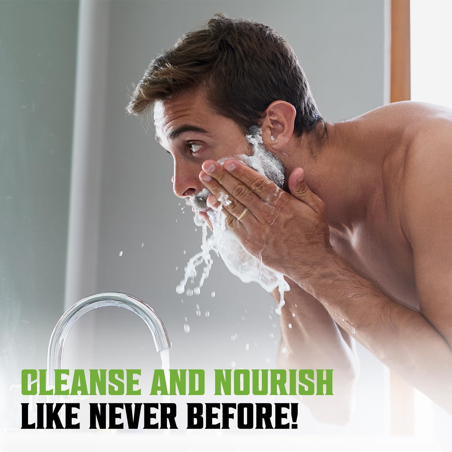 Viking Revolution Tea Tree Beard Wash ginseng root extract provides deep moisturization for your beard.