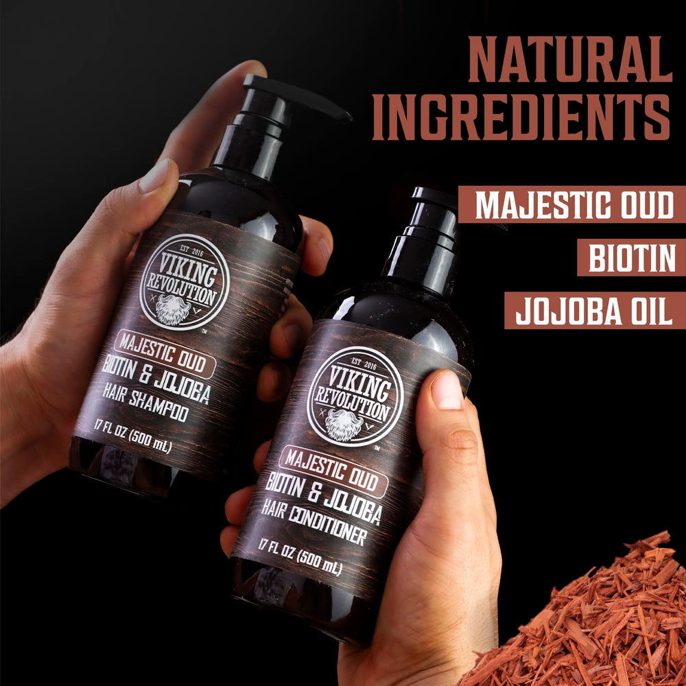 Viking Revolution Majestic Oud Shampoo lather emphasizes scent and thorough cleansing.