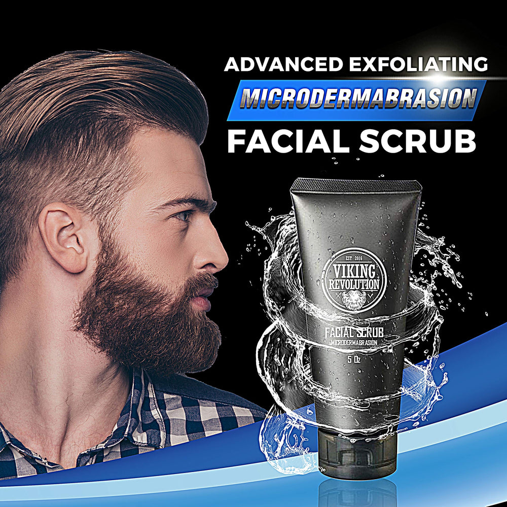 Close-up of the exfoliating texture highlights gentle grains for skin refinement from Viking Revolution Microdermabrasion Face Scrub