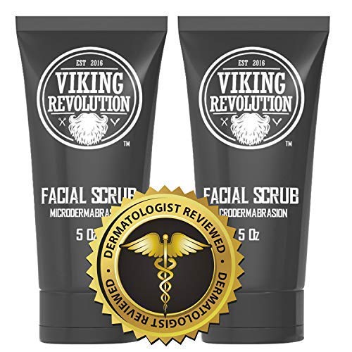 Duo-pack packaging of Viking Revolution Microdermabrasion Face Scrub ready for everyday grooming and travel