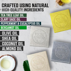Viking Revolution natural soap bar bergamot essence for refreshing morning routine