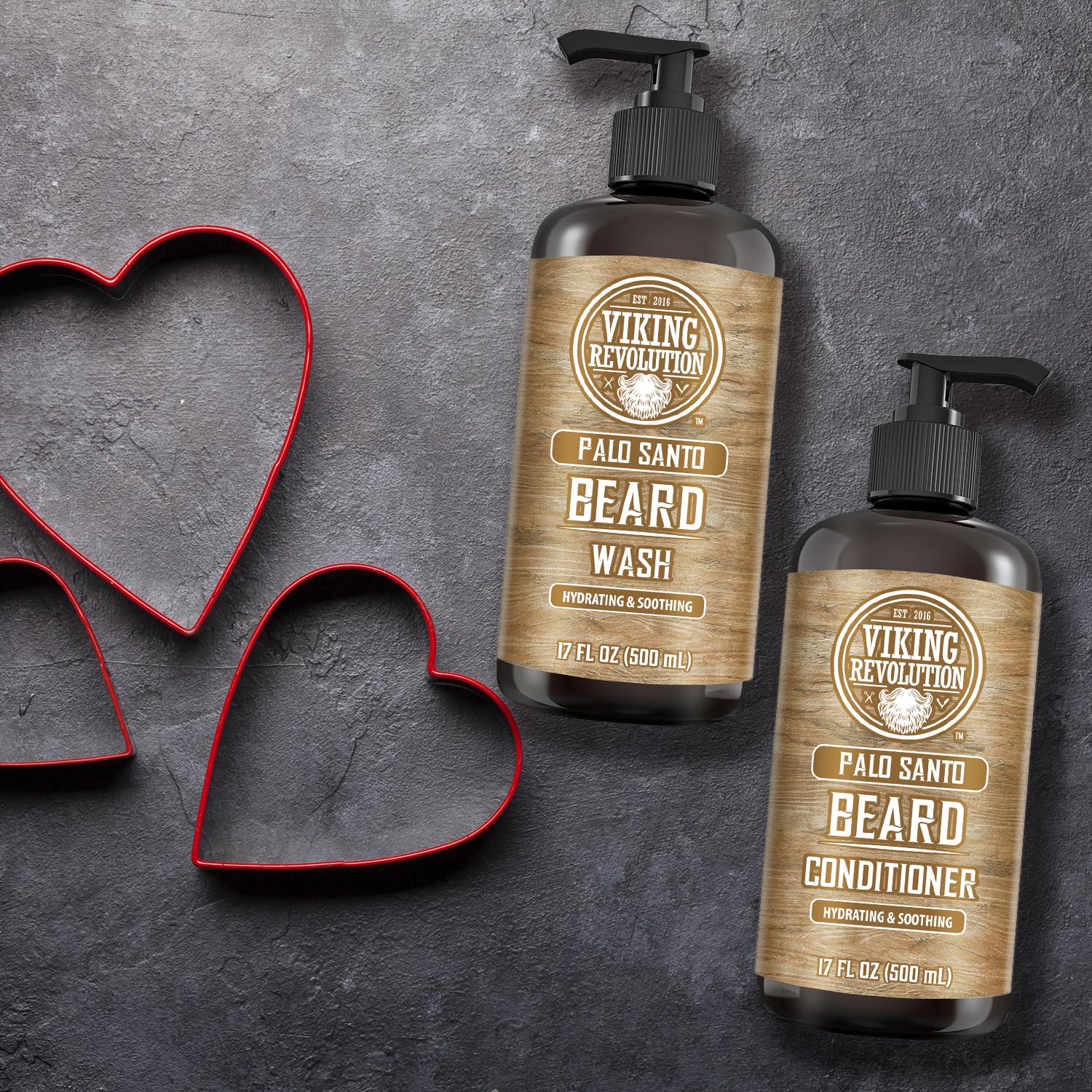 Viking Revolution Palo Santo beard conditioner tube for deeper nourished, softer beard
