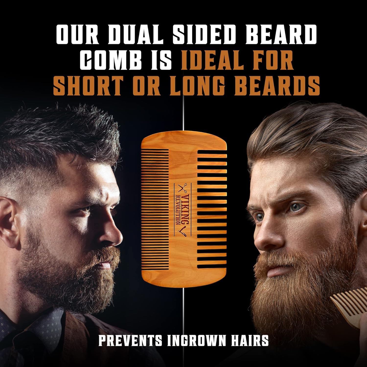 Viking Revolution peppermint eucalyptus beard wash bottle highlighting refreshing scent and cleansing action