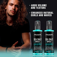 Viking Revolution Sea Salt Spray texture close-up emphasizes effortless beachy volume