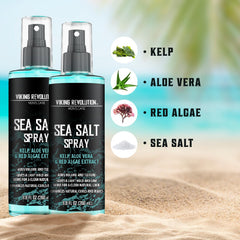 Viking Revolution Sea Salt Spray waves scene shows natural curls with texture
