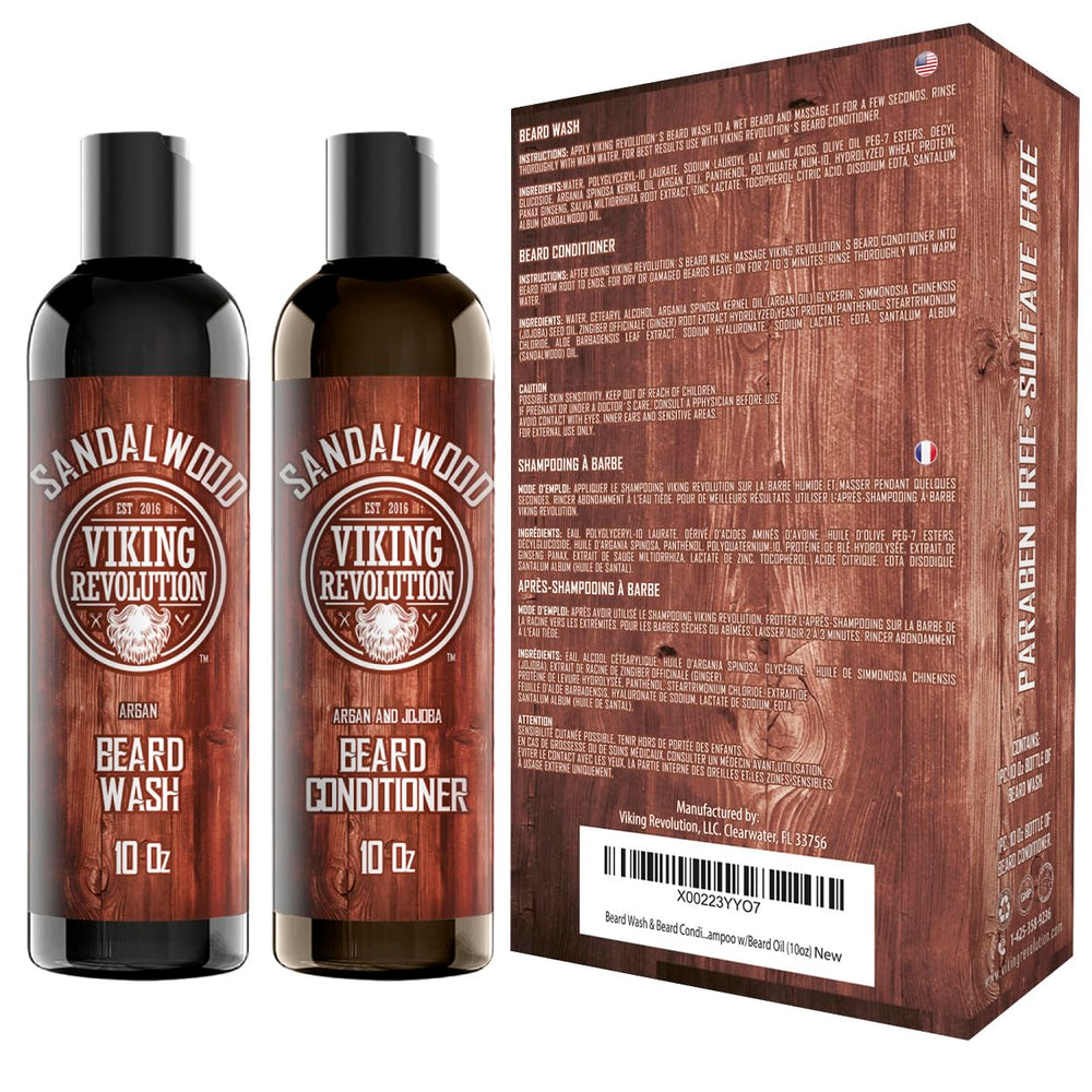 Viking Revolution soft beard after-use shows smoother, more manageable facial hair.