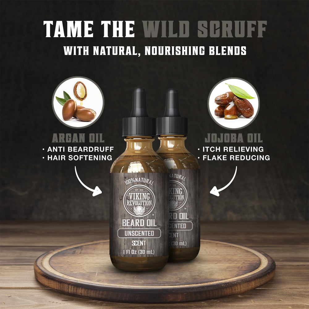 Viking Revolution two-pack beard oil offers extended grooming ready supply