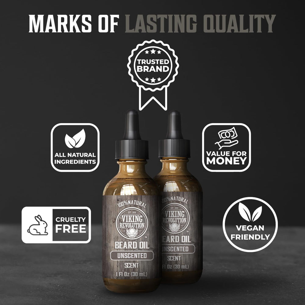 Viking Revolution two-pack box for ongoing beard care at home.