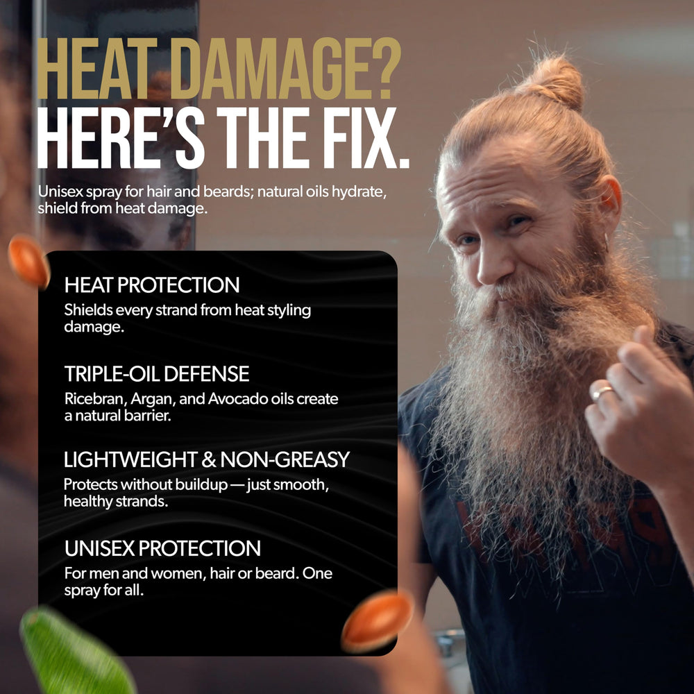Viking Shield natural fragrance provides a fresh scent while protecting hair.