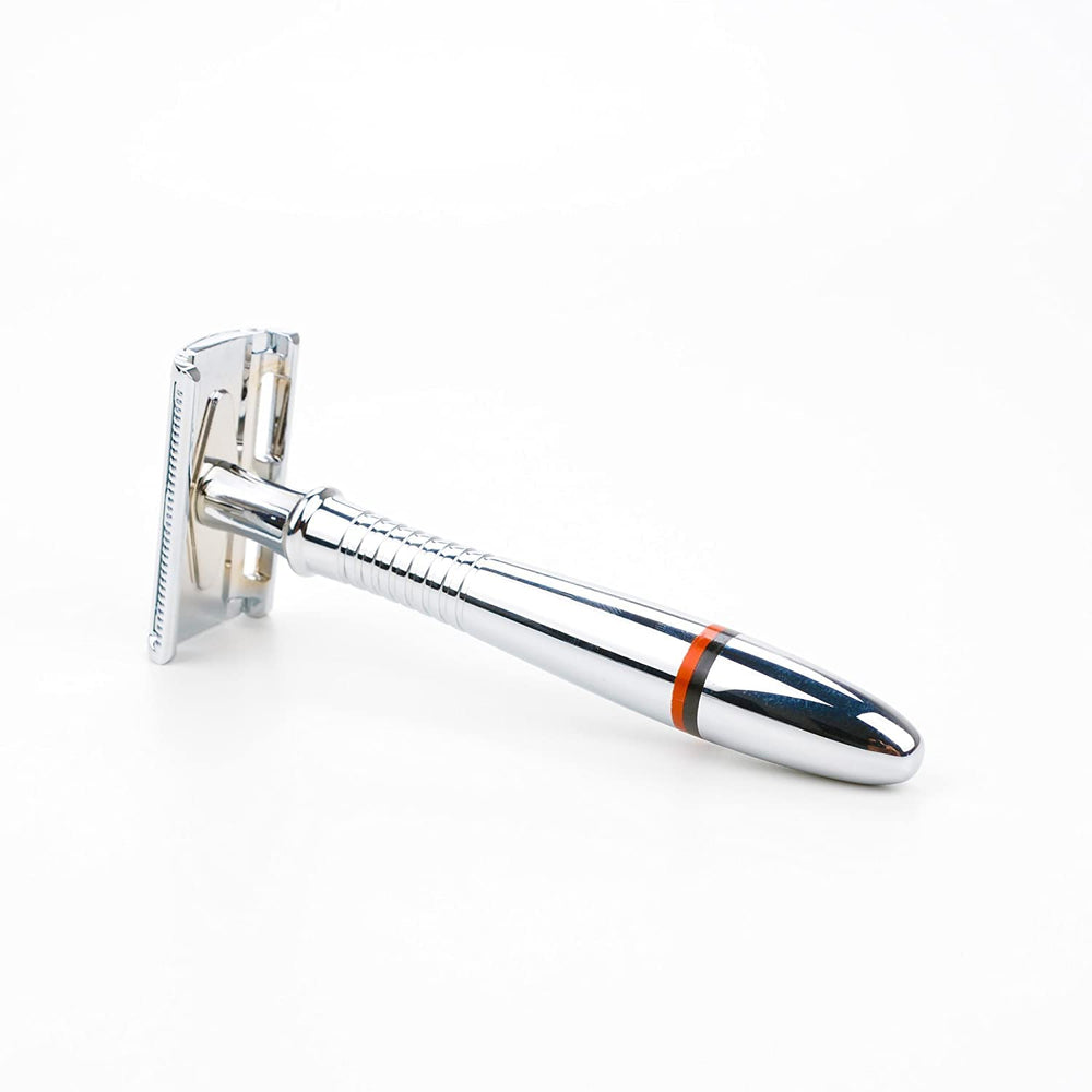 Vikings Blade eco-friendly plastic-free razor highlights zero-plastic construction.