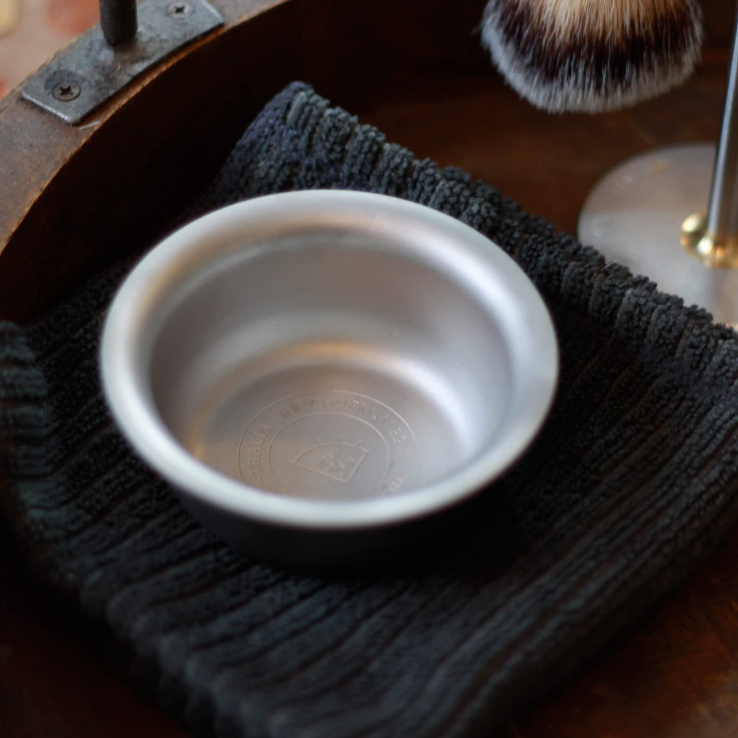 Vikings Blade shaving soap bowl presented as a gift for grooming enthusiasts.
