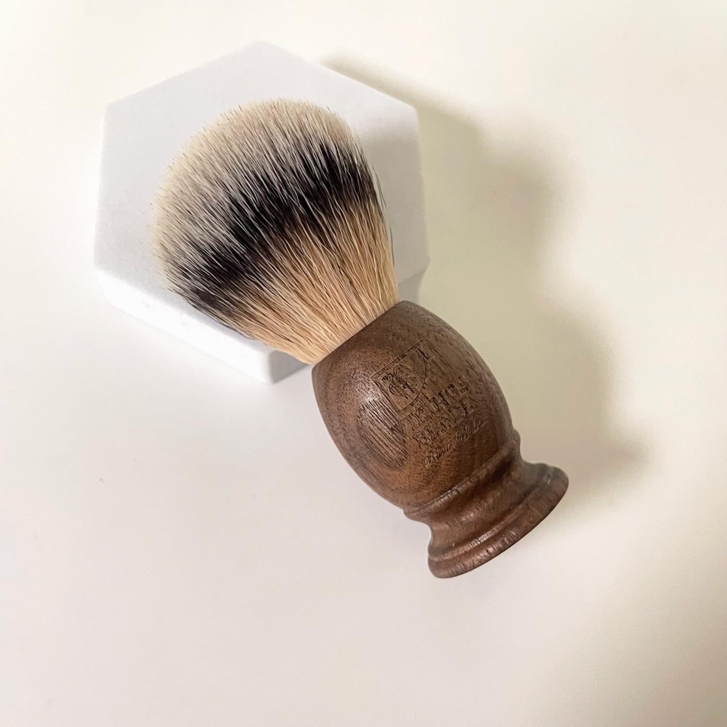Vikings Blade wooden shaving brush skin-smoothing feel for a premium daily shave.