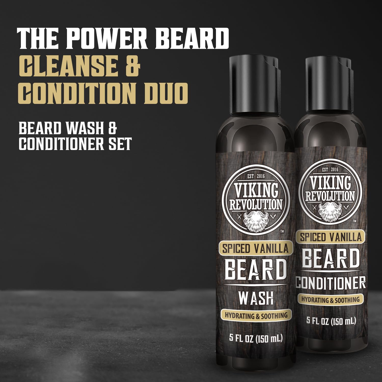 Viking Revolution beard conditioner tube provides smoothness for easier detangling.