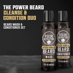 Viking Revolution beard conditioner tube provides smoothness for easier detangling.