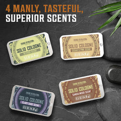 Viking Revolution sandalwood solid cologne bar for daily wear