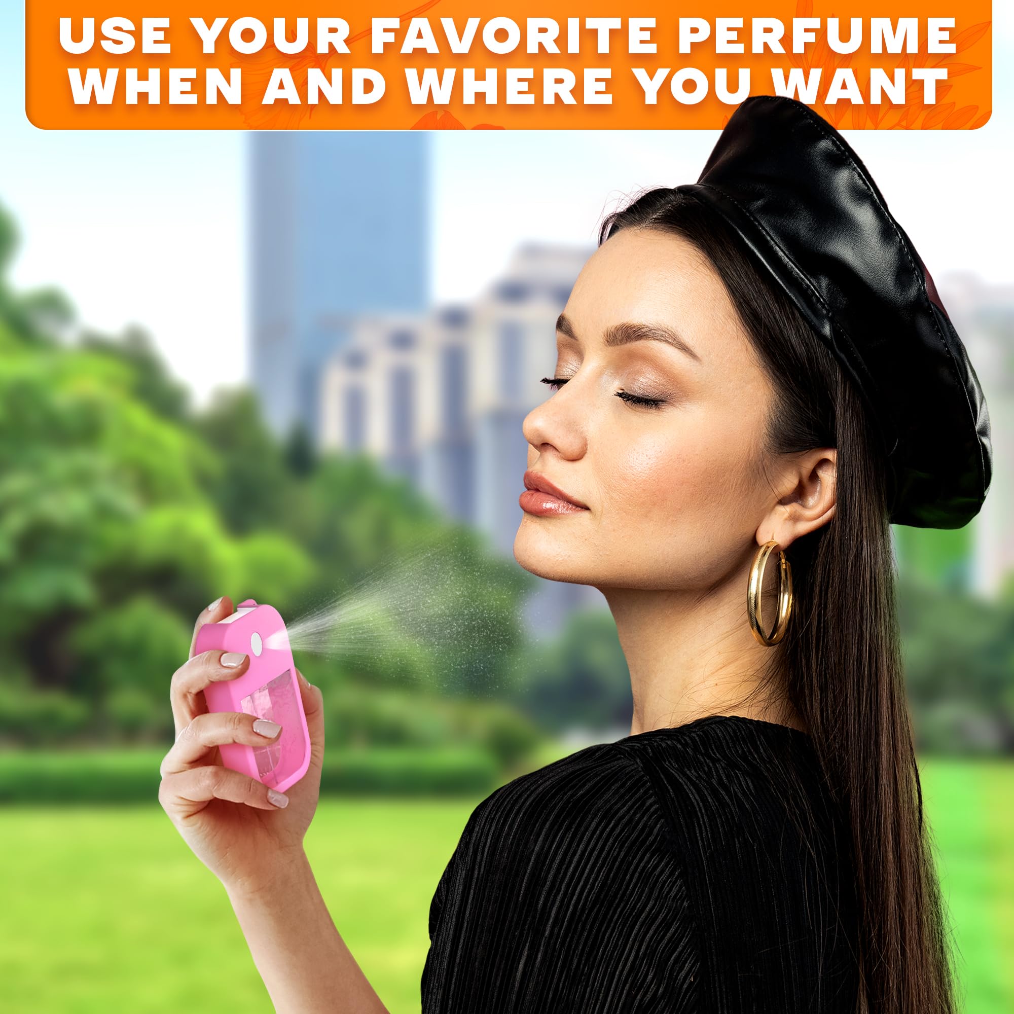 VIKROM compact pocket-size spray—fits in small bags.