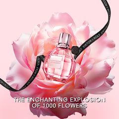 Viktor&Rolf Flowerbomb cap closeup emphasizes luxe detailing and packaging cues.