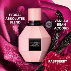 Viktor&Rolf Flowerbomb Extreme cap detail highlights premium craftsmanship for luxury scent.