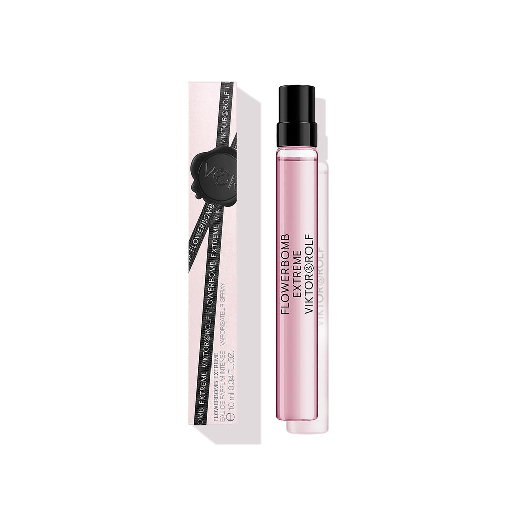 Viktor&Rolf Flowerbomb Extreme miniature bottle invites on-the-go scent rituals.