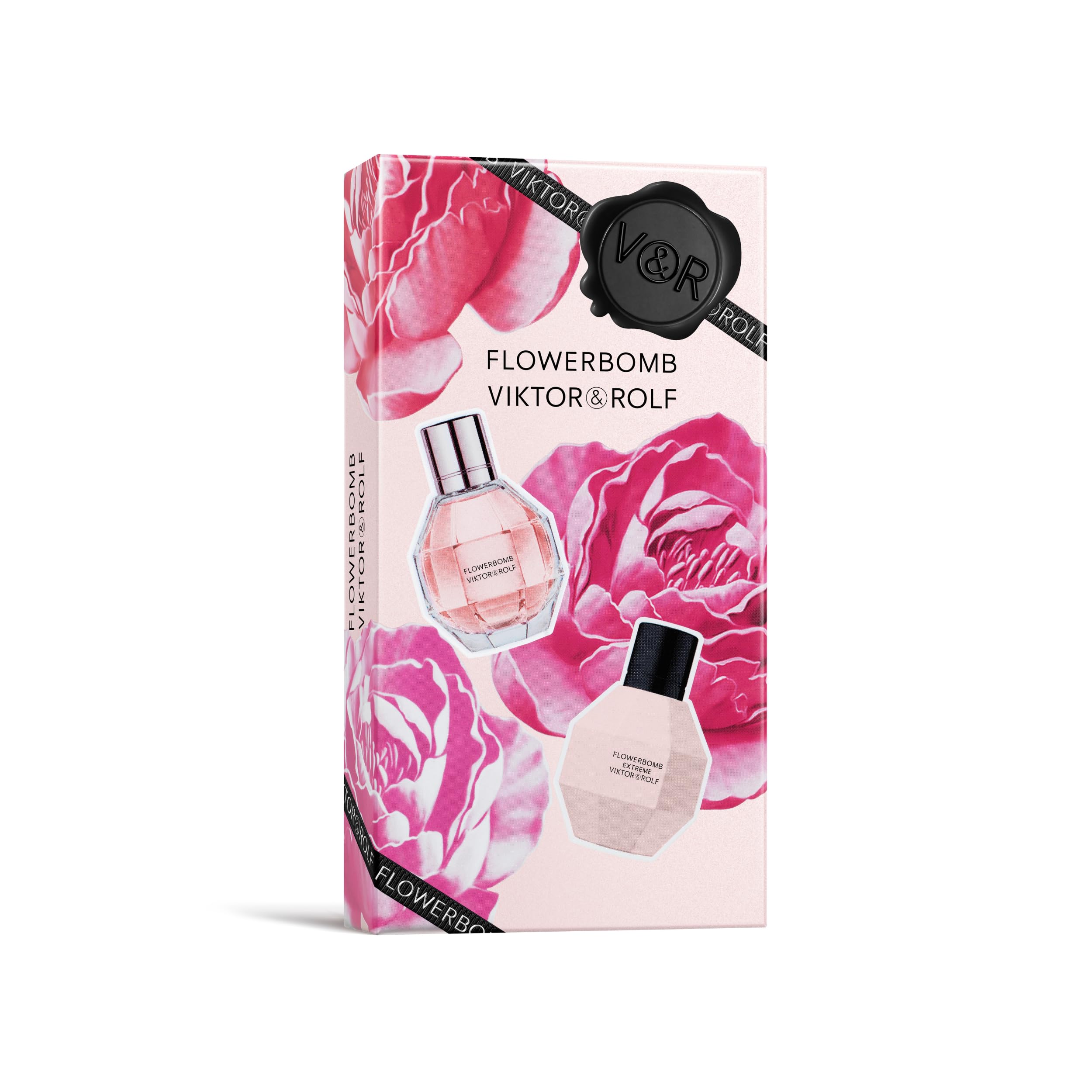 Viktor&Rolf Flowerbomb travel set packaging—gift-ready for travel lovers