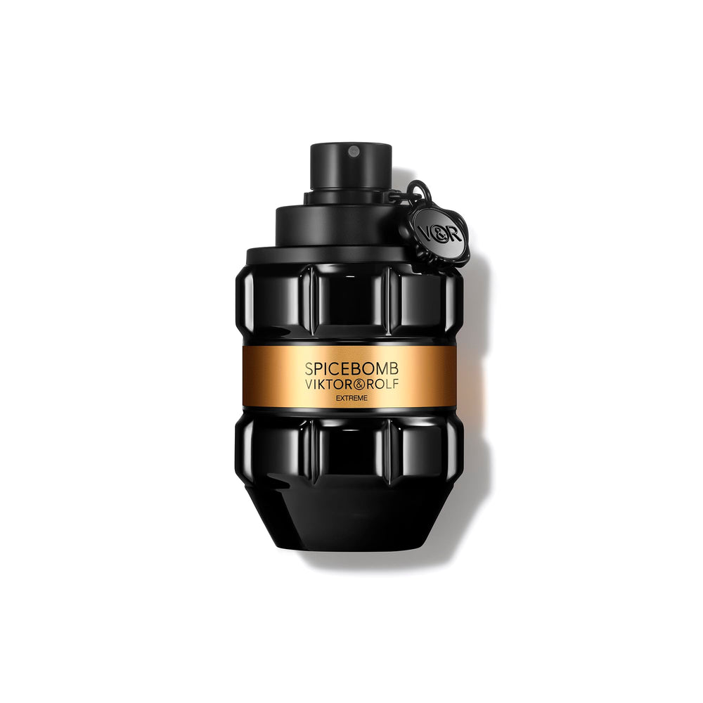 Viktor&Rolf Spicebomb Extreme bottle front shows bold masculine design for confident impressions