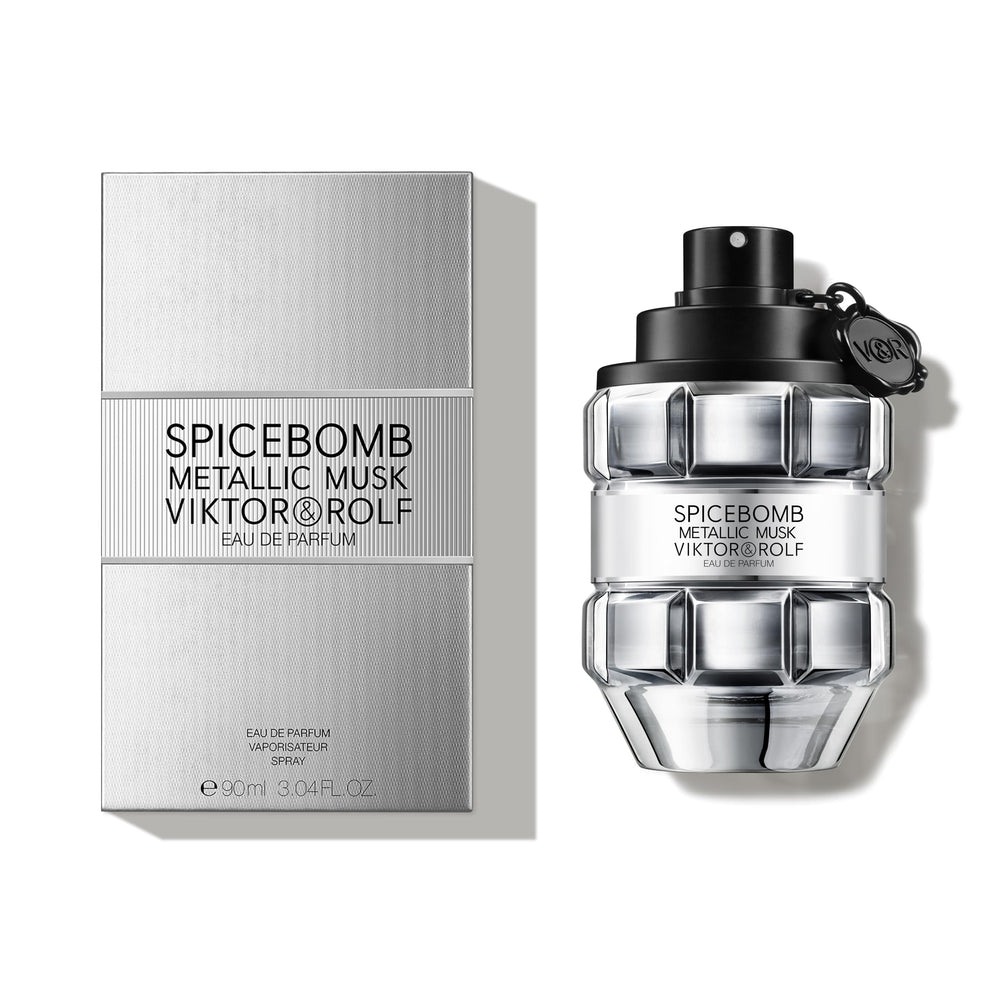 Viktor&Rolf Spicebomb Metallic Musk bottle cap with premium metallic finish