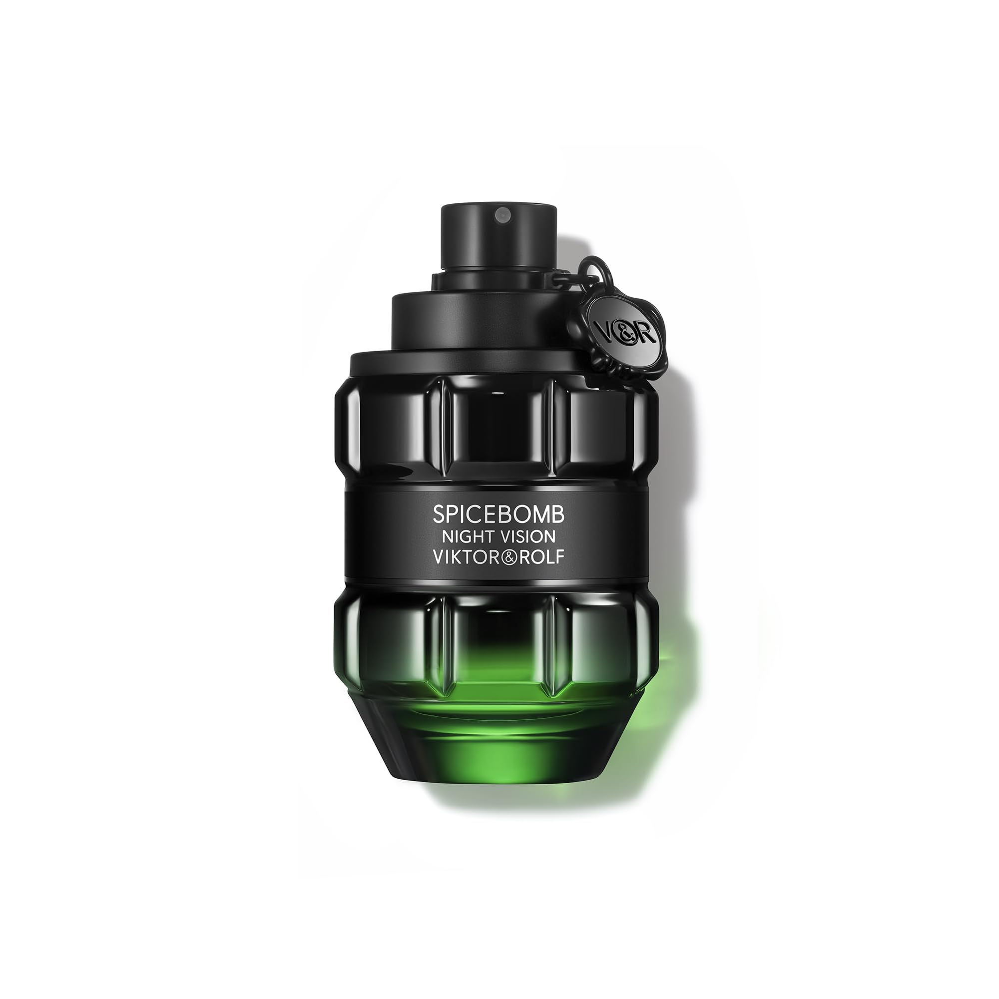 Viktor&Rolf Spicebomb Nightvision bottle on dark background for bold, confident daytime wear.