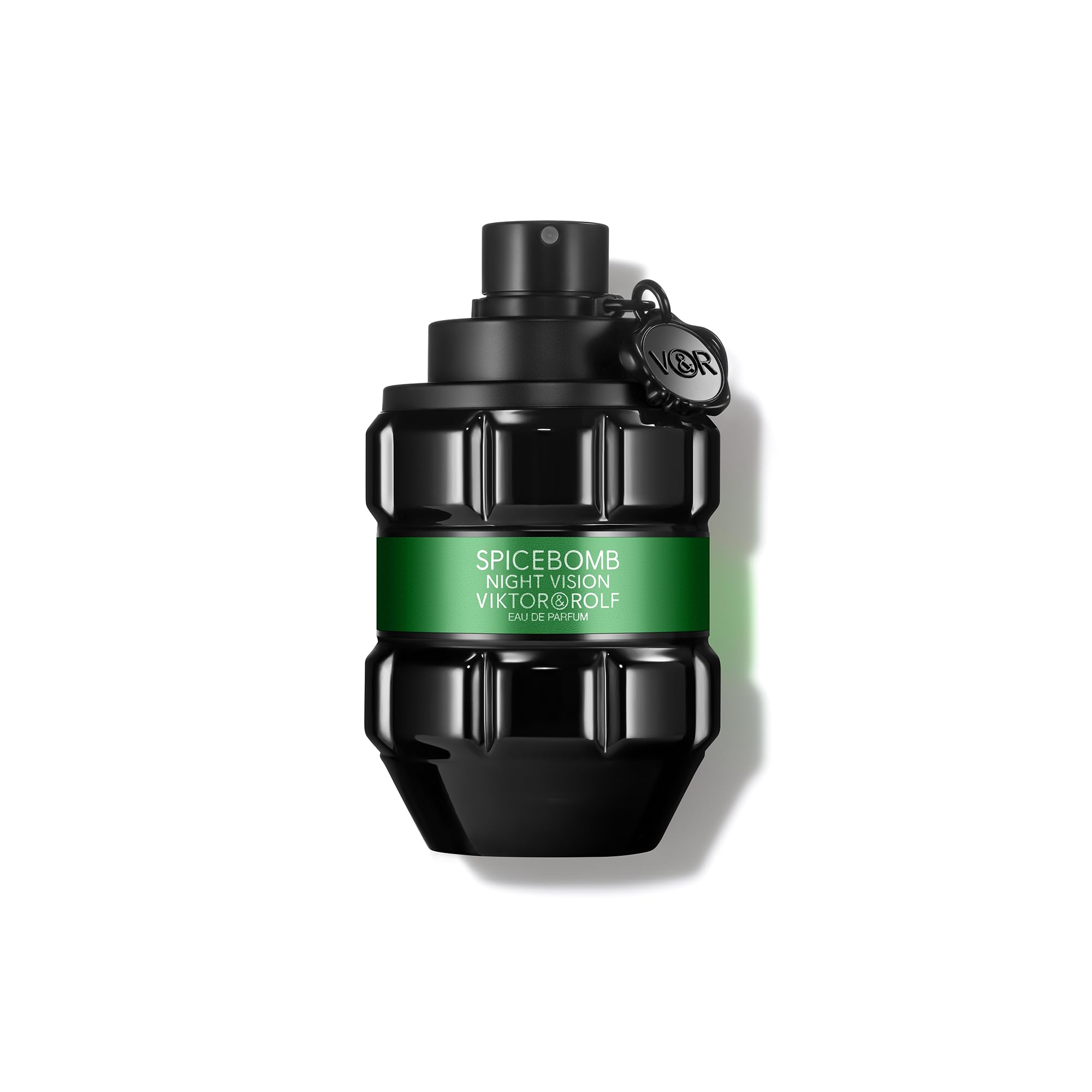 Viktor&Rolf Spicebomb Nightvision bottle closeup for bold casual wear.