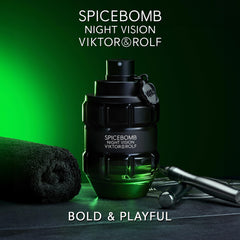 Viktor&Rolf Spicebomb Nightvision fragrance swirl captures citrus, green cardamom and pepper notes.