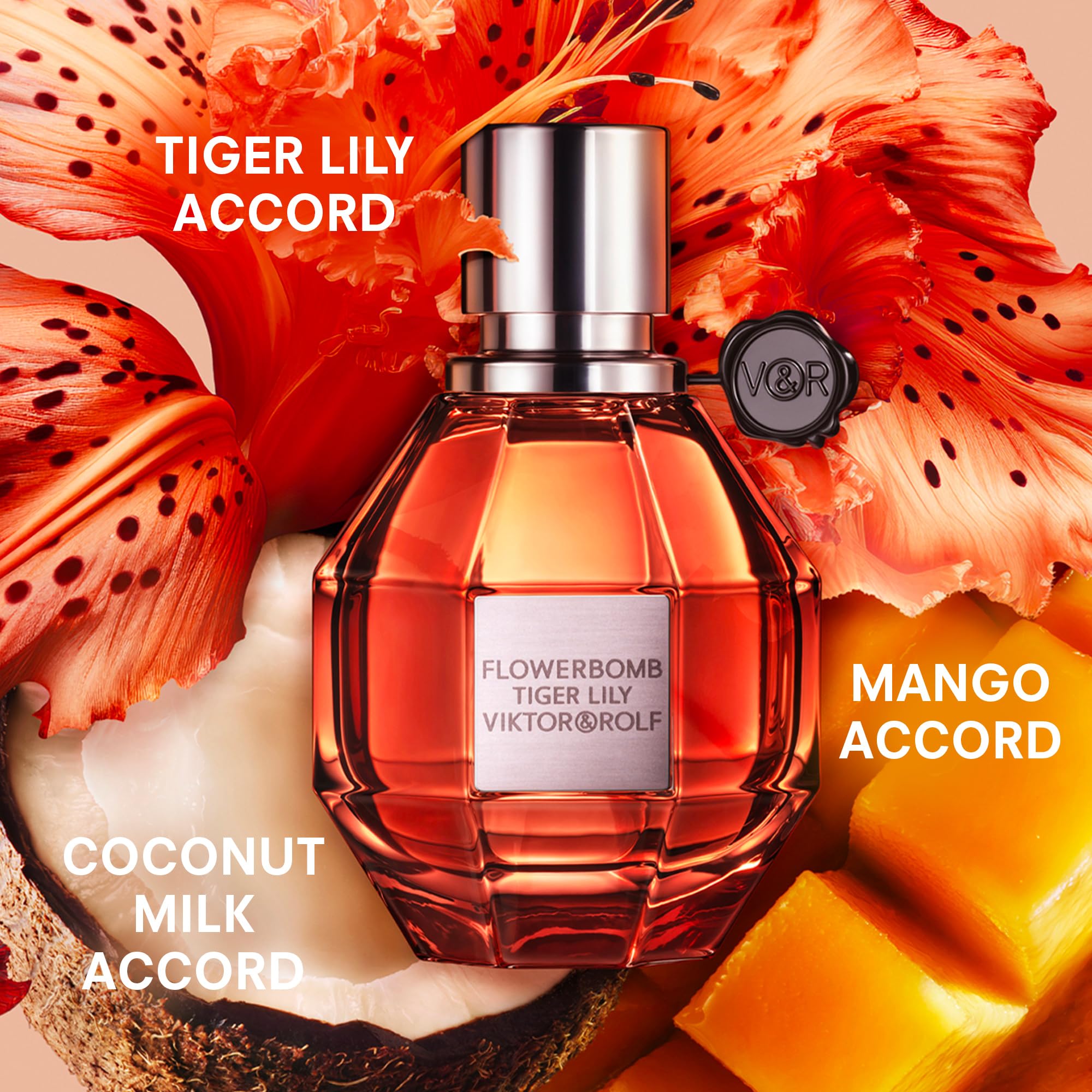 Viktor&Rolf Tiger Lily EDP cap detail; premium design accent.