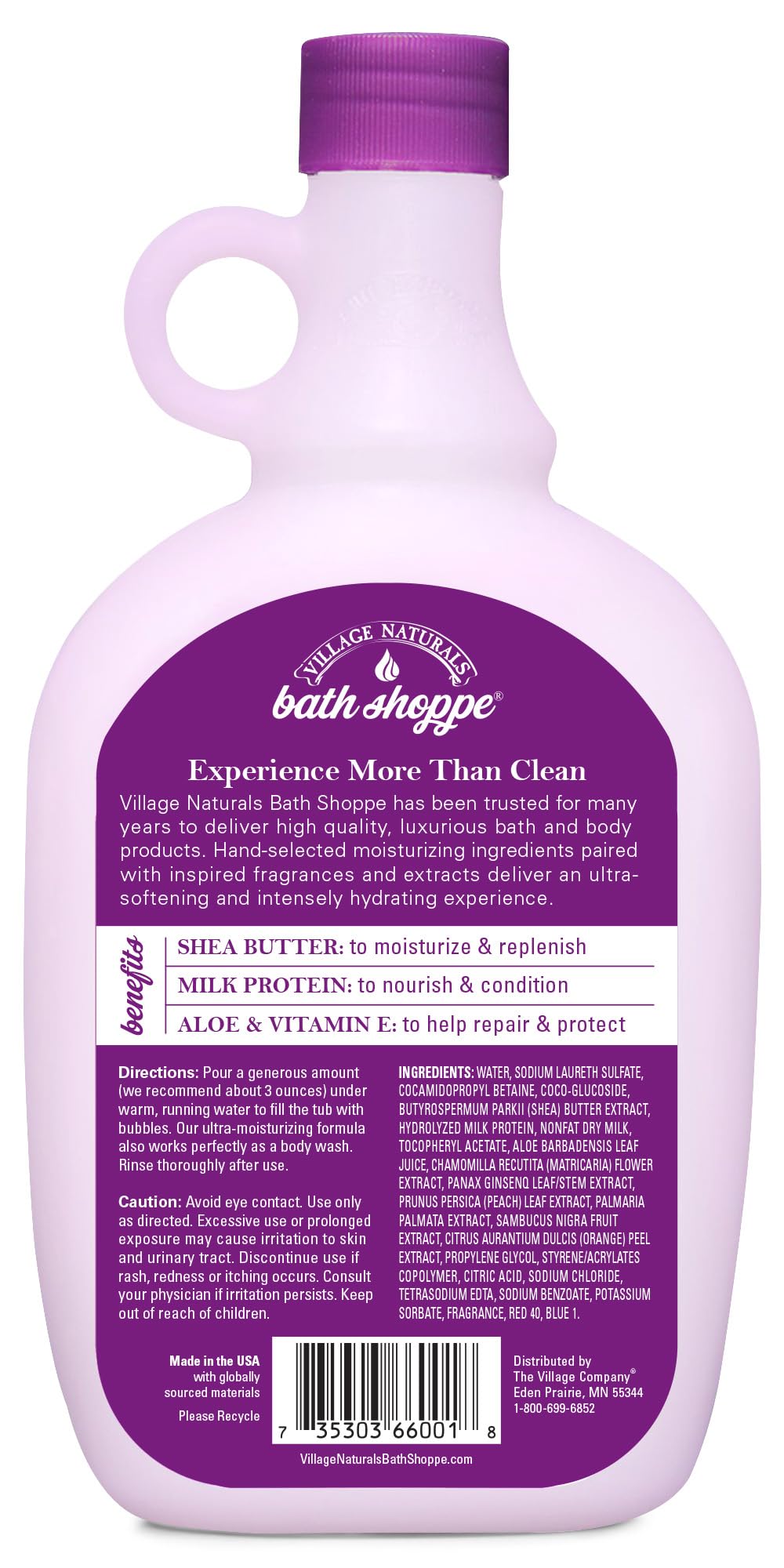 Village Naturals Milk Bath chamomile-petals image soothing the senses.