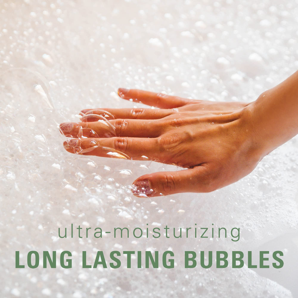 Village Naturals Therapy Muscle Foaming Bath Oil minty eucalyptus menthol aroma.