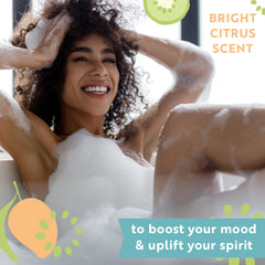 Village Naturals Therapy Hydrate bath creates a relaxing spa-like tub experience