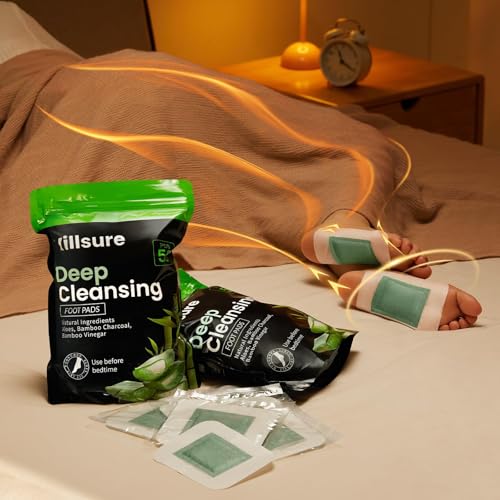 Villsure Sealed Pouches Bamboo Foot Pads ready for home spa use.